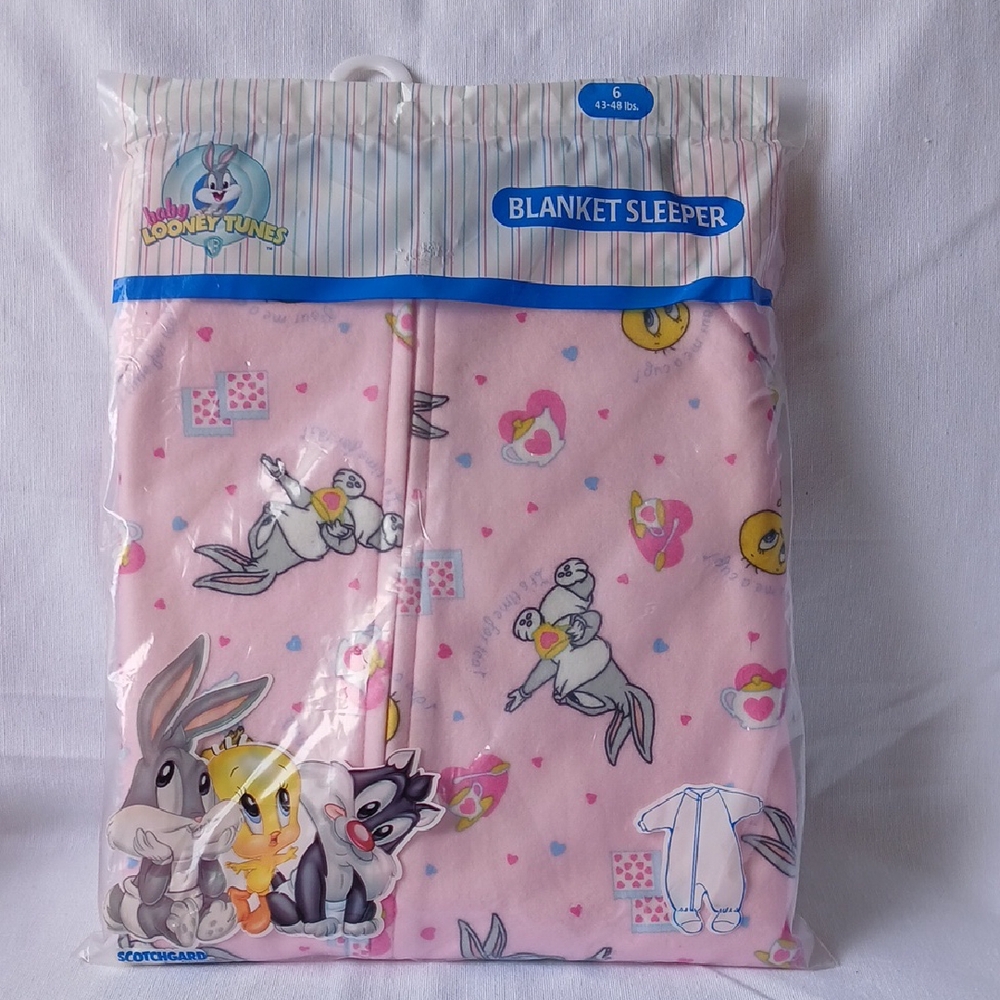 Warner Bros. Pink Sleep Sack with‎ Bunny Print